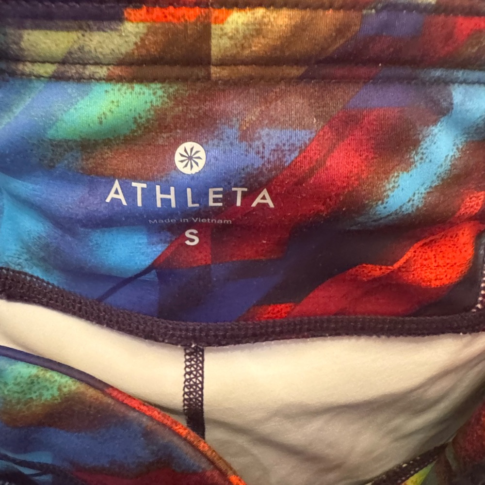 Athleta Multicolor Abstract Leggings